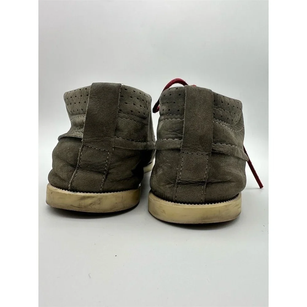 Zara Men's Gray Suede Boat‎ Shoes Size 10 Padded Insole Rubber Outsole